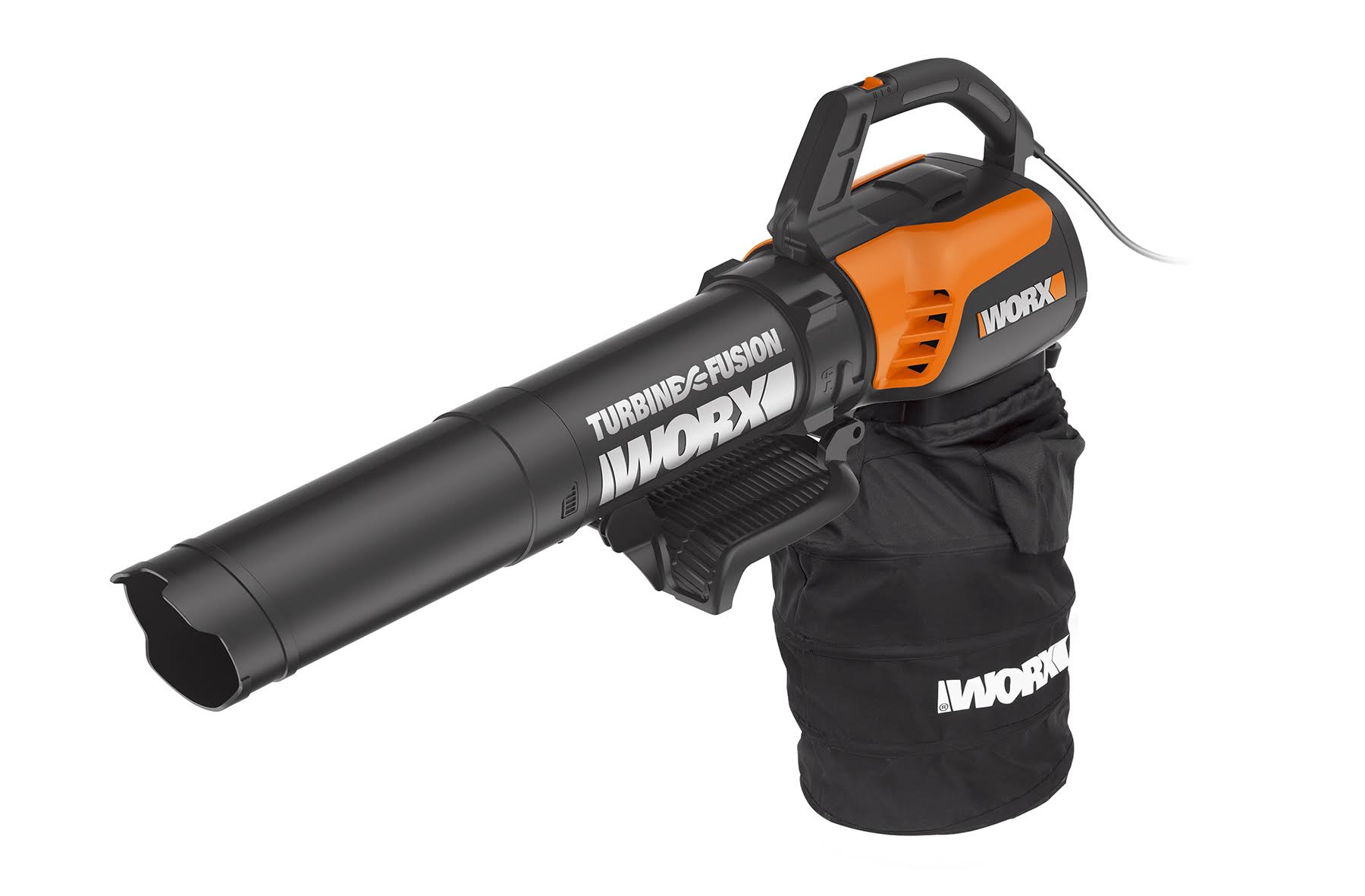 WORX TURBINE Fusion Leaf Blower, Mulcher, and Vacuum with Dual-Stage Metal Impeller and TURBINE Fan Technology – WG510