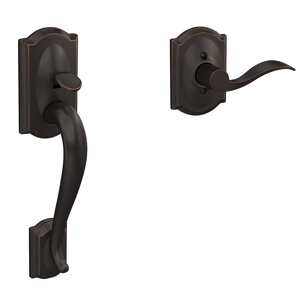 Schlage Camelot Front Entry Handleset with Right-Handed...