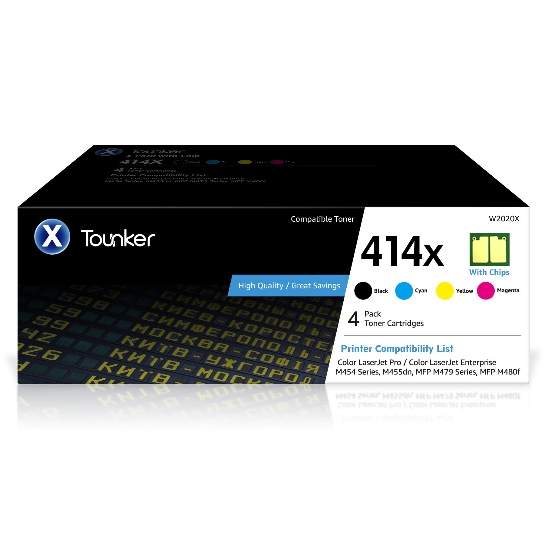 Tounker Compatible Toner Cartridge Replacement for HP 414X