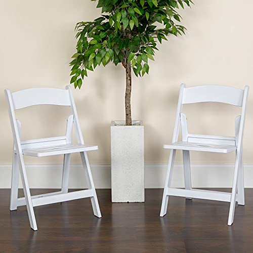 Flash Furniture Hercules Series Resin Folding Chair with Slatted Seat