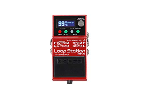 Boss Loop Station - Advanced Compact Looper with Class-Leading Sound Quality, 99 Phrase Memories, 57 Rhythms, and MIDI Control Support. (RC-5)