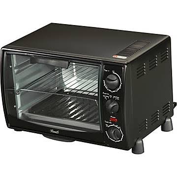 Rosewill RHTO-13001 6 Slice Toaster Oven Broiler with Drip Pan, 0.8 cu ft ,  Black