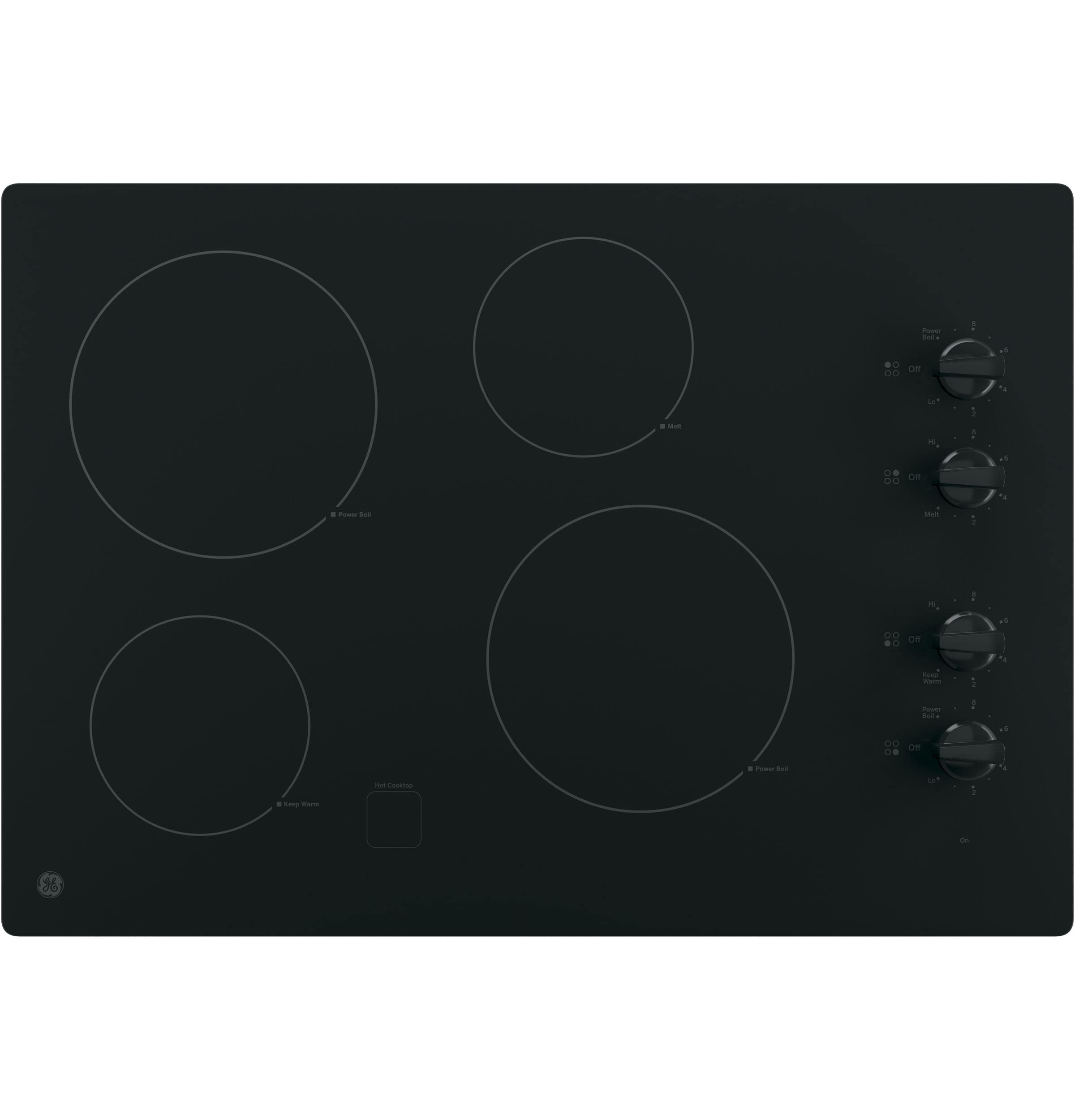 GE JP3030DJBB 30 Inch Smoothtop Electric Cooktop with 4...
