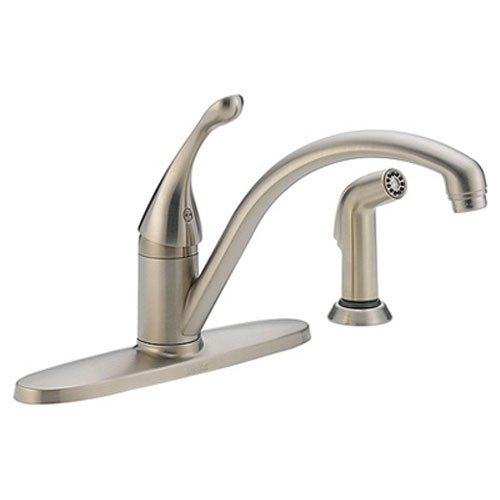 Delta Faucet Collins Single-Handle Kitchen Sink Faucet ...