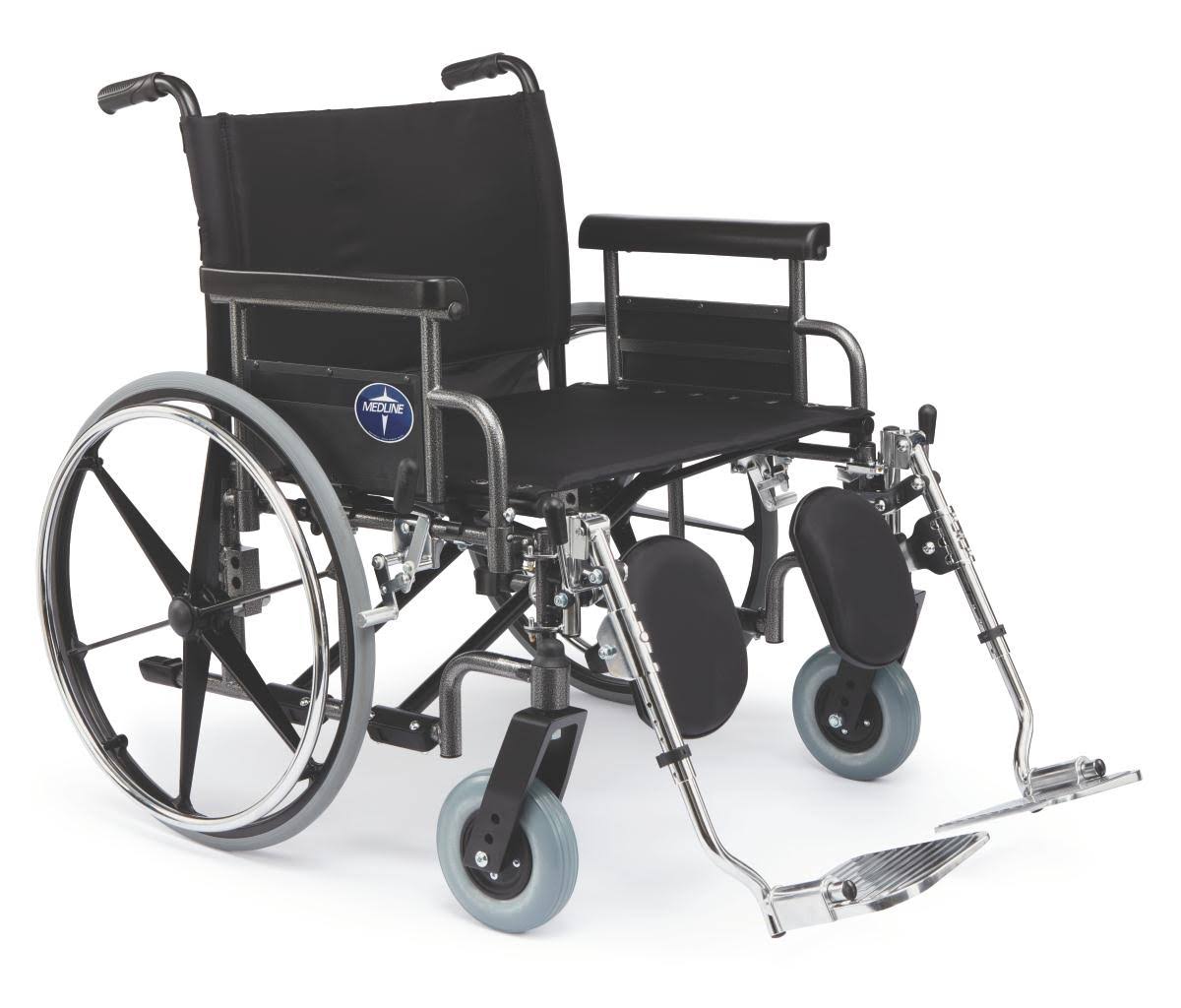 Medline MDS809650 - Shuttle Extra-Wide Wheelchairs