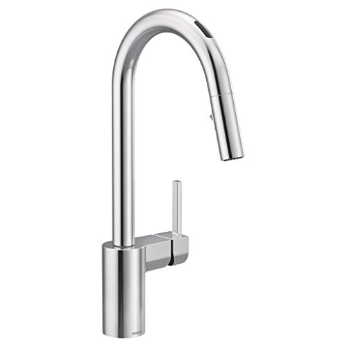 Moen 7565EVC Align U by  Smart Pulldown Kitchen Faucet with Voice Control and MotionSense, Chrome