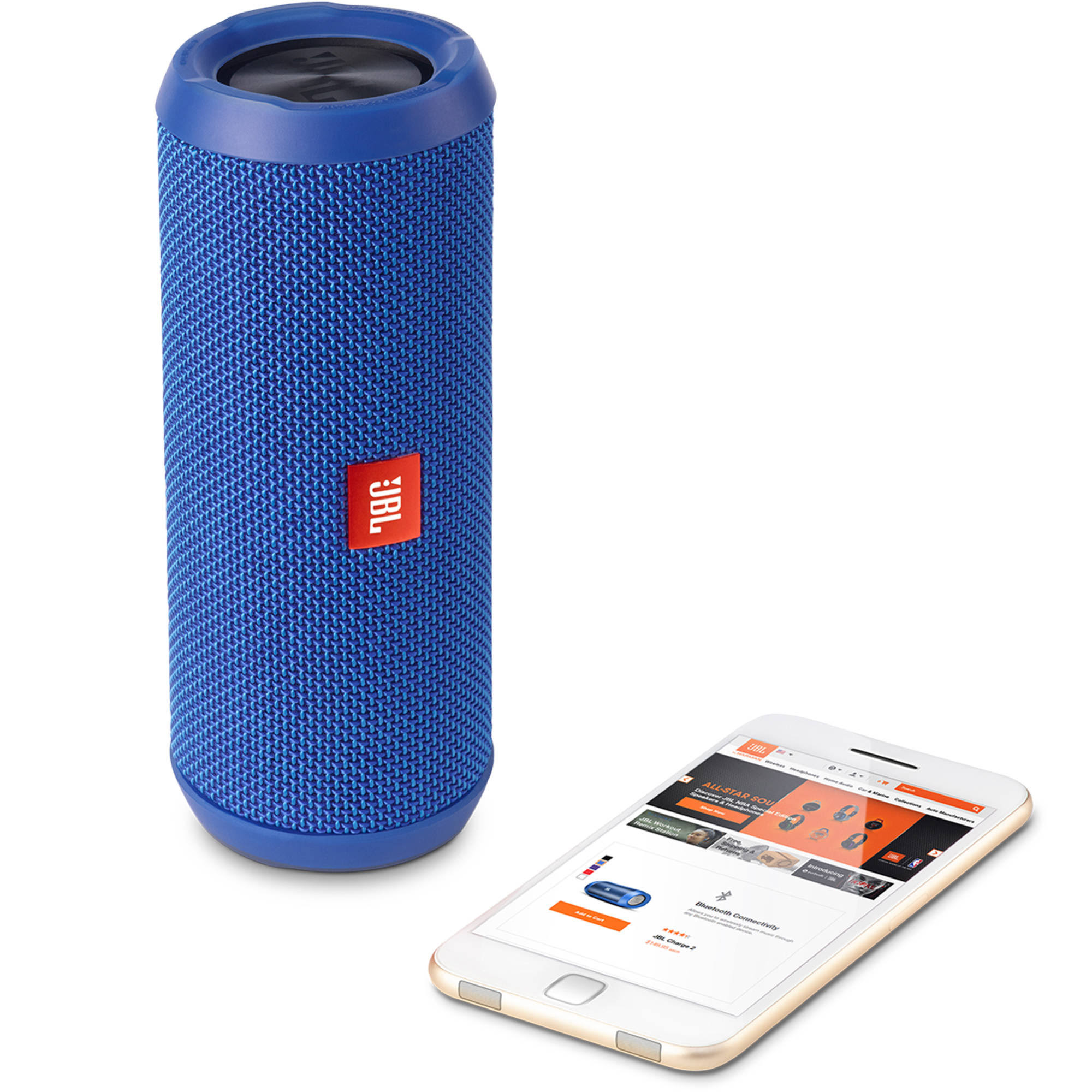JBL Flip 3 Splash proof Portable Bluetooth Speaker, Blue
