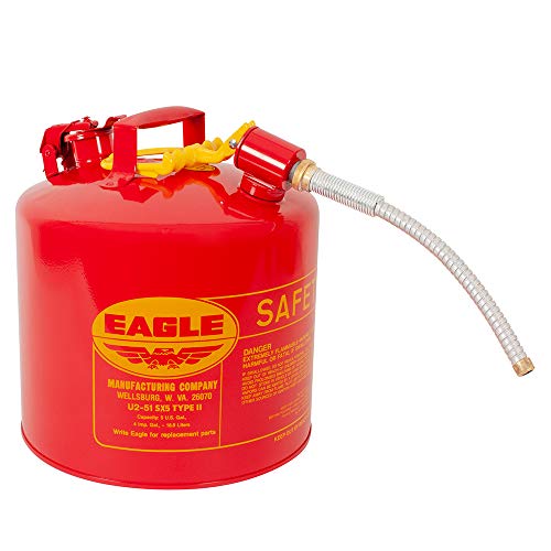 Eagle U2-51-SX5 Type II Metal Safety Can, Flammables, 1...