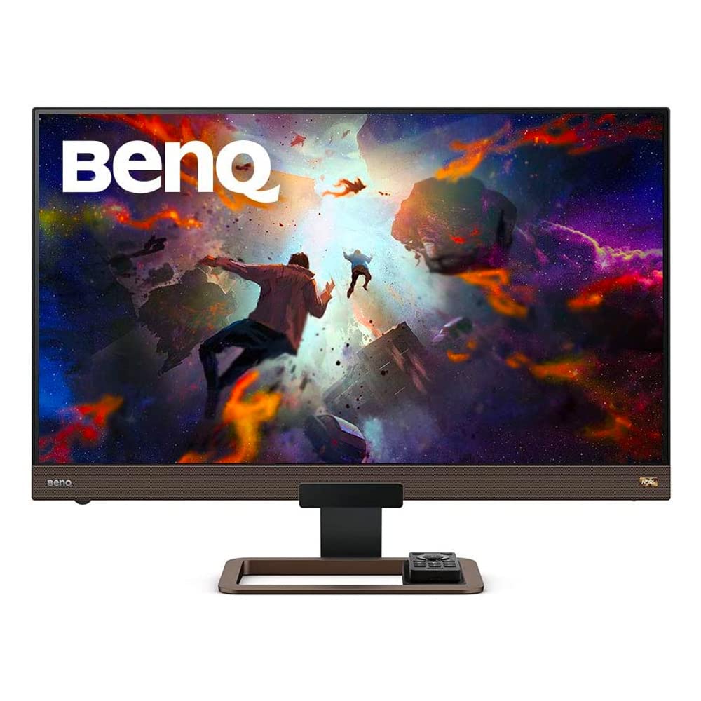 BenQ EW3280U 32 Inch 4K IPS Computer Monitor with Integrated Speakers, Custom Audio Modes, USB-C (PD 60W), FreeSync, Remote Control, and Edge to Edge Display