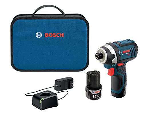 Bosch PS41-2A 12V Max 1/4-Inch Hex Impact Driver Kit wi...