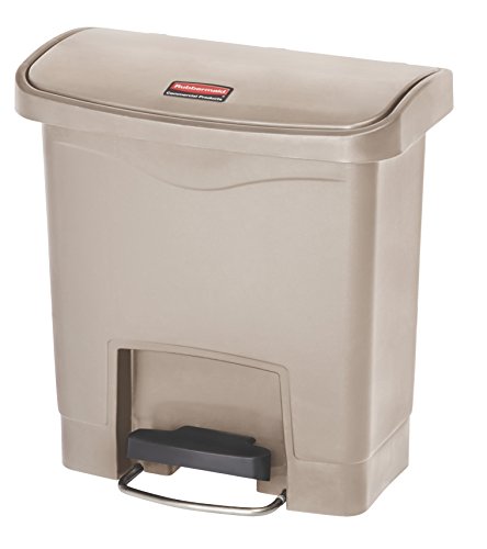Rubbermaid Commercial Products Slim Jim Step-On Plastic Trash/Garbage Cans