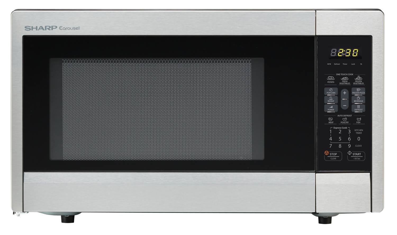 Sharp R-331ZS Microwave (1.1 cu.ft.), Stainless Steel, ...