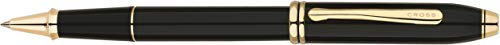 Cross Townsend Black Lacquer Selectip Rollerball Pen wi...