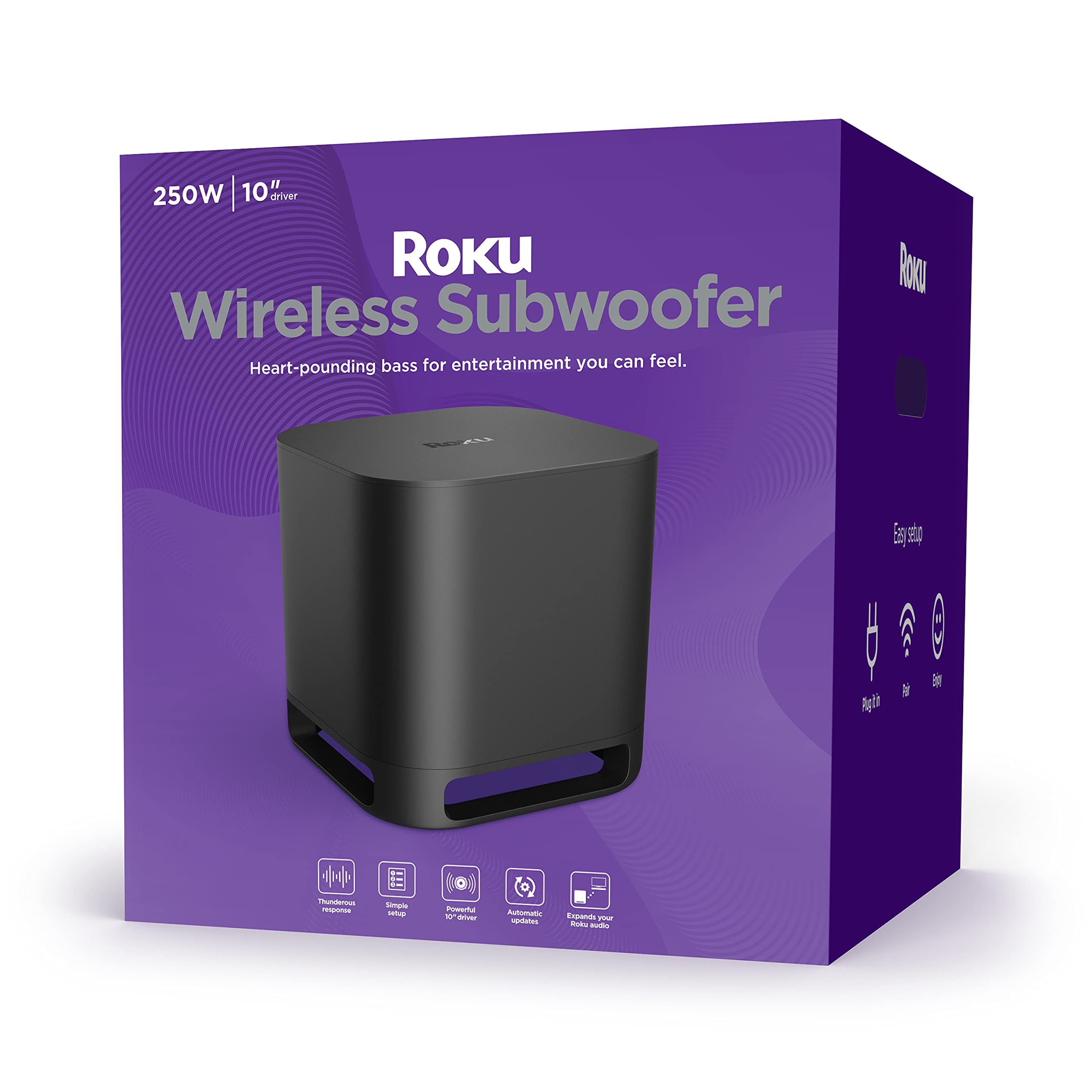 Roku Wireless Subwoofer (for  Streambars or  TV)