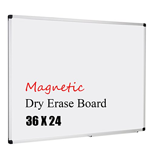 XBoard Magnetic Whiteboard 4 x 3, White Board 3 x 2, Dry Erase Board with Detachable Marker Tray for School Home Office