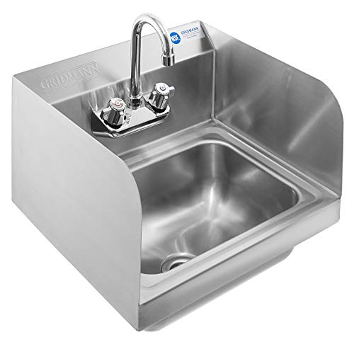 Gridmann Commercial NSF Stainless Steel Sink with Fauce...