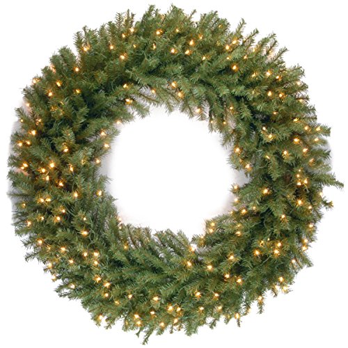 National Tree Company 48 Inch Norwood Fir Wreath with 3...