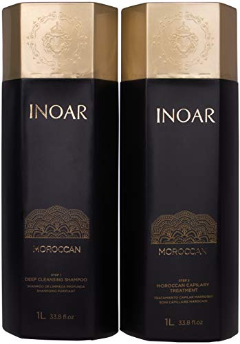 Inoar PROFESSIONAL - Smoothing System - Deep Cleansing Shampoo & Treatment Set (33.8 oz x 2)