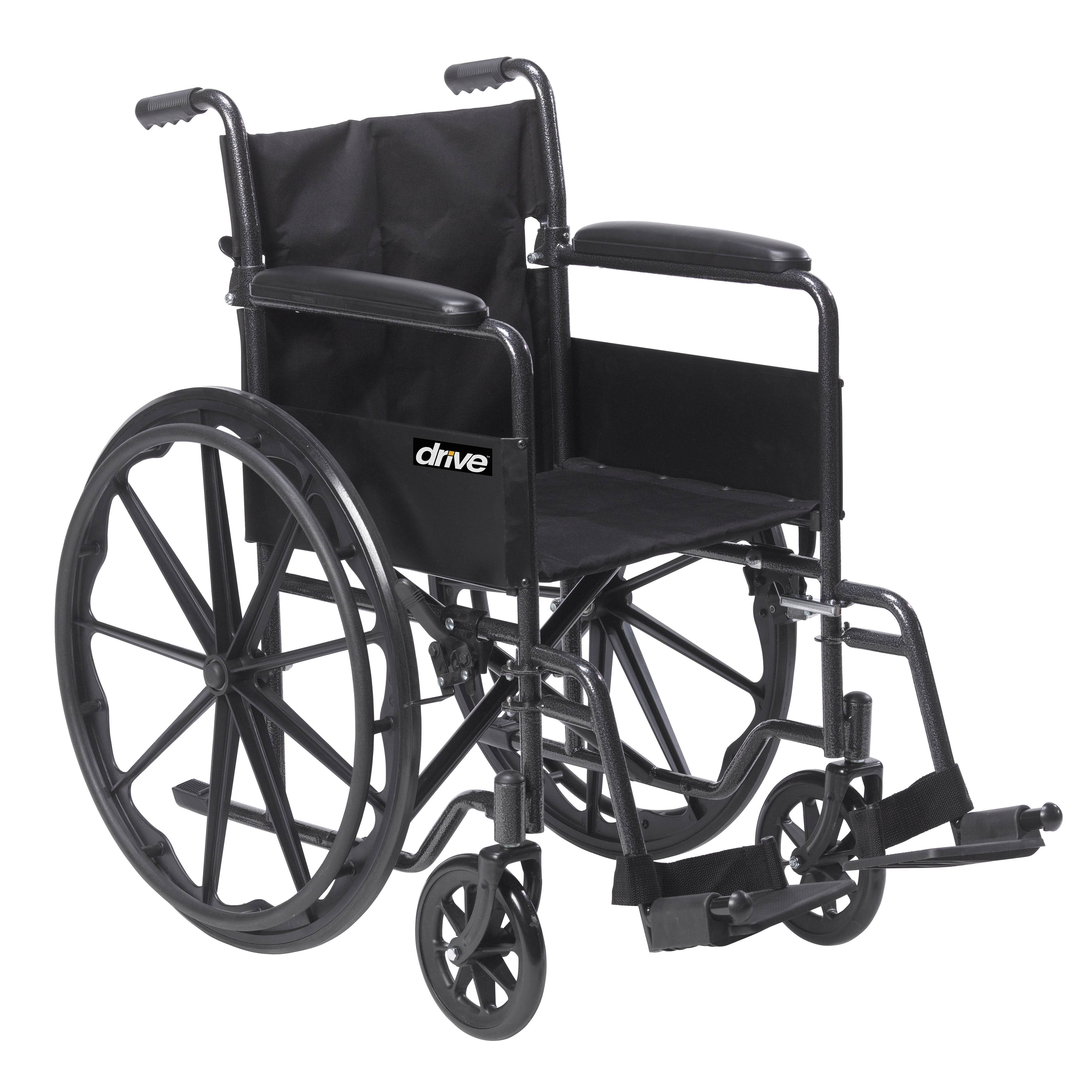 Drive Medical Silver Sport 1 Wheelchair with Full Arms ...