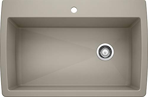 Blanco , Truffle 441287 DIAMOND SILGRANIT Super Single Drop-In or Undermount Kitchen Sink, 33.5