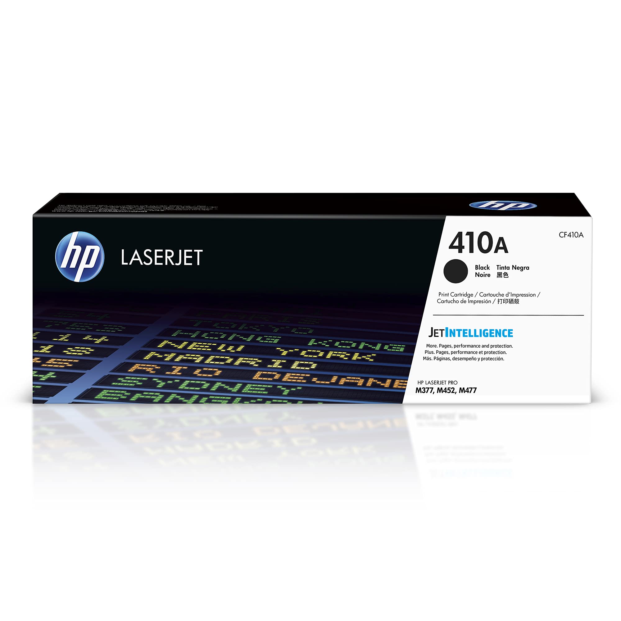 HP 410A Black Toner Cartridge | Works with  Color LaserJet Pro M452 Series,  Color LaserJet Pro MFP M377, M477 Series | CF410A