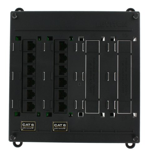 Leviton Twist and Mount Patch Panel with 6 ports