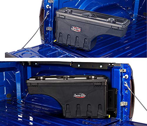 Undercover SwingCase Truck Bed Storage Box | SC100P | Fits 07-20 2007-& Chevrolet Silverado/GMC Sierra 1500-3500Passenger Side 1500-3500, Black