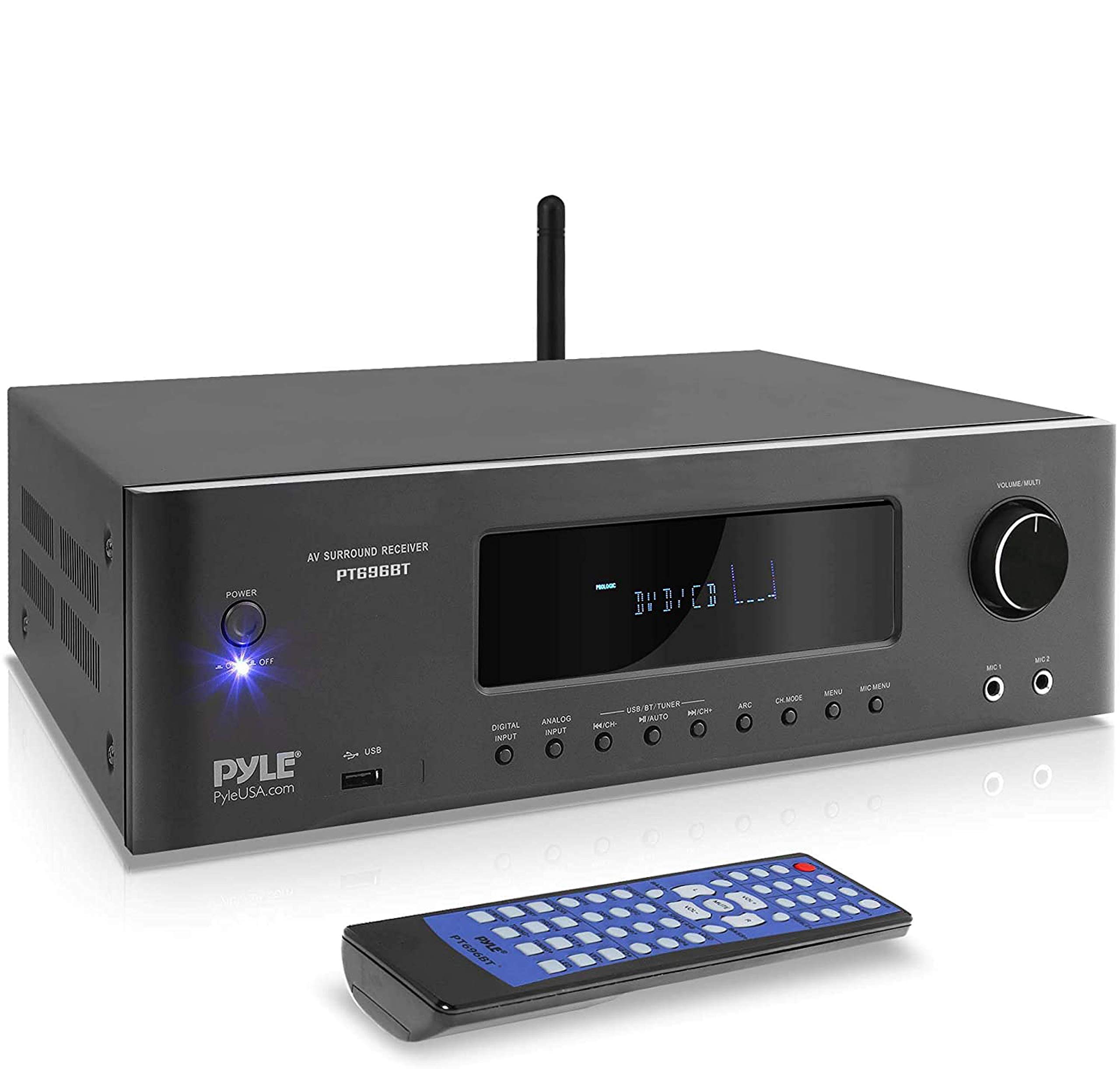 Pyle Bluetooth Home Theater Stereo Audio Receiver/ Amplifier