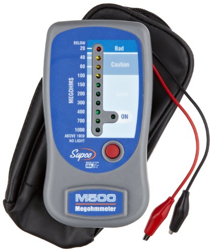 Supco M500 Insulation Tester/Electronic Megohmmeter wit...