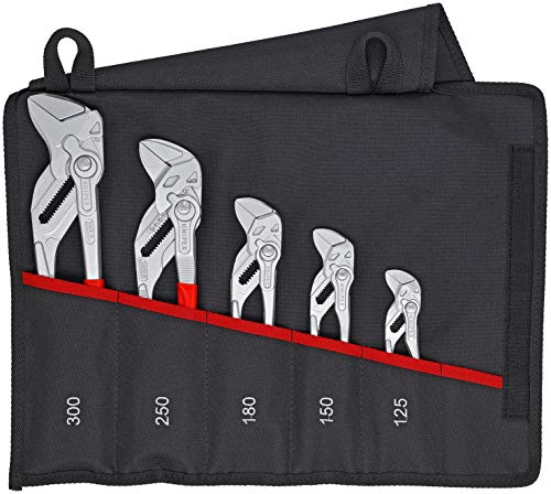 KNIPEX Tools - 5 Piece Pliers Wrench Set In Tool Roll (...