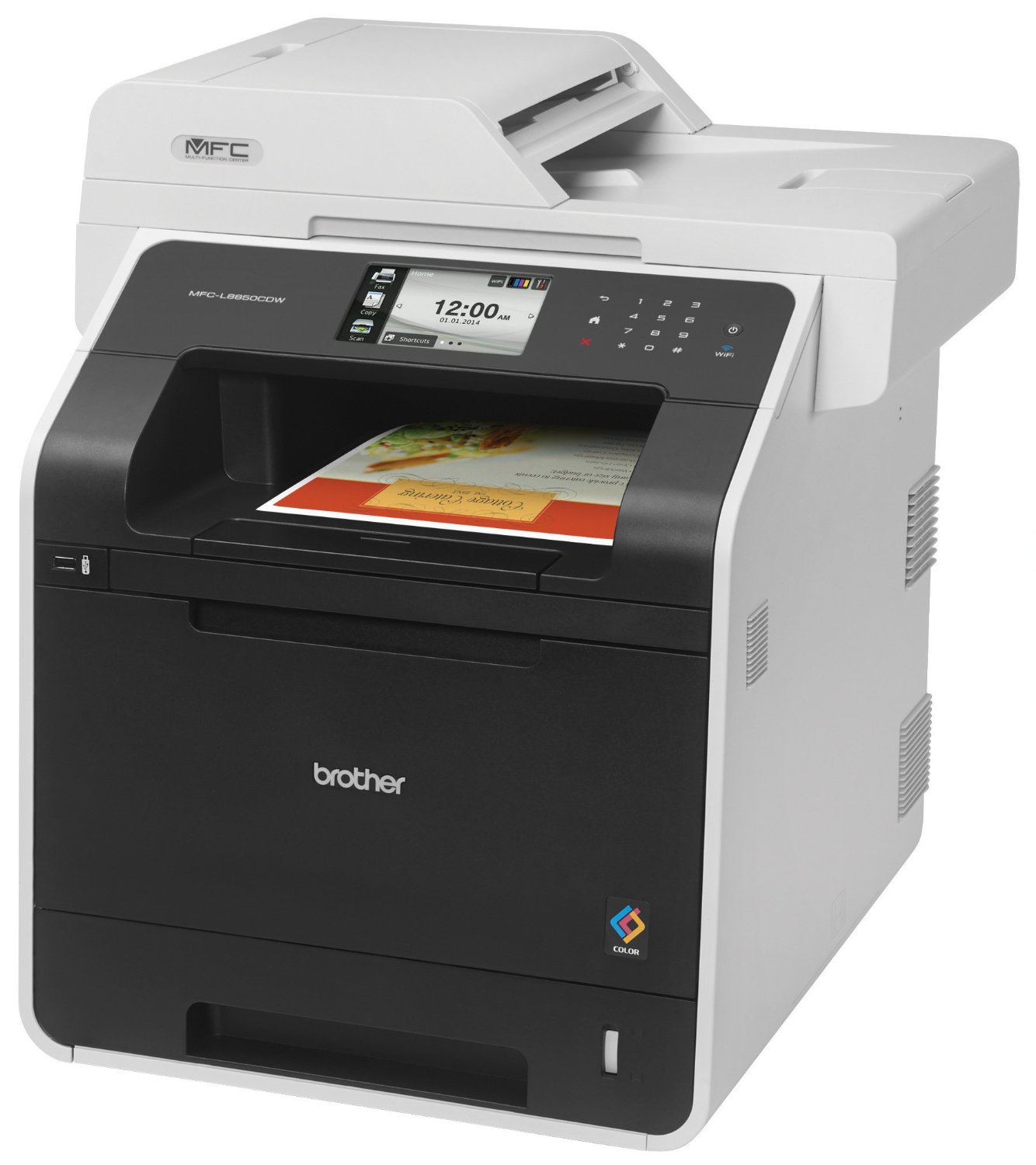 Brother Printer MFC-L8850CDW Wireless Color Laser Printer with Scanner, Copier and Fax, Amazon Dash Replenishment Enabled