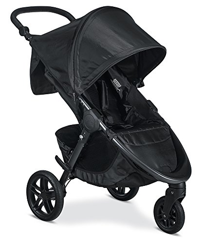 Britax B-Free Stroller, Cool Flow Grey | All Terrain Tires + Adjustable Handlebar + Extra Storage with Front Access + One ...