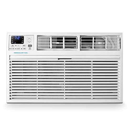 Emerson Quiet Kool 12,000 BTU 115V Smart Through-The-Wall Air Conditioner with Remote, Wi-Fi, and Voice Control, 12000 WiFi, White