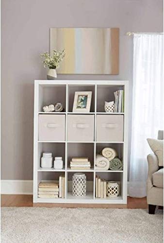 Better Homes and Gardens.. Bookshelf Square Storage Cabinet 4-Cube Organizer (Weathered) (White, 4-Cube) (White, 12-Cube)