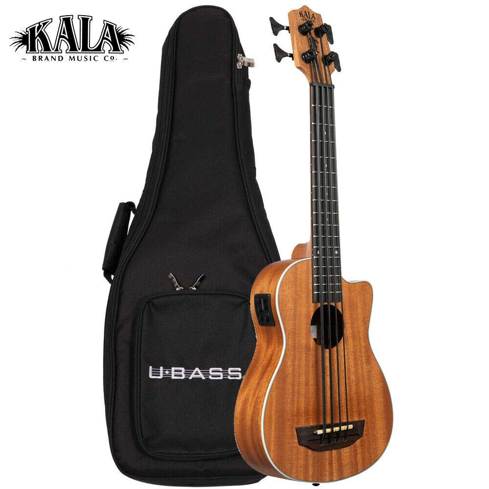 Kala Brand Music Co. Kala U-Bass Scout, Mahogany Acoustic-Electric Bass Guitar - Natural Satin