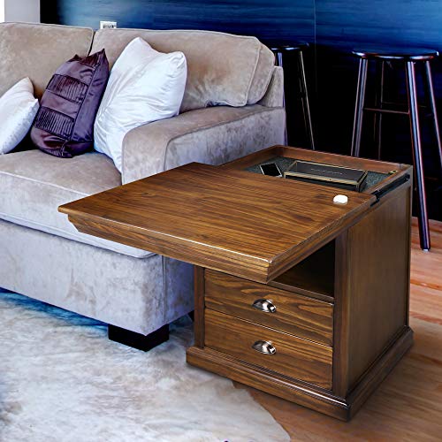 Casual Home Lincoln Nightstand Compartment, Concealment...