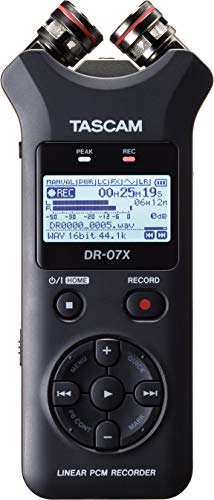 Tascam DR-07X Stereo Handheld Digital Audio Recorder an...