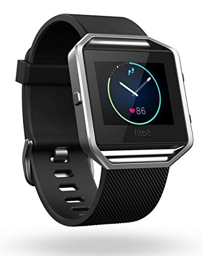 Fitbit Blaze Smart Fitness Watch, Black, Silver, Large ...