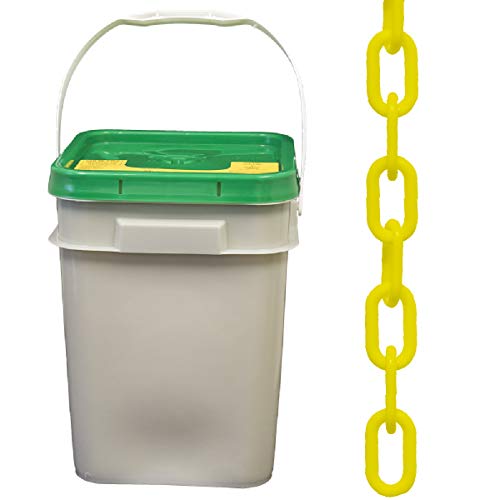 Mr. Chain Pail Plastic Barrier Chain, Yellow