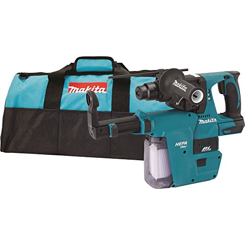 Makita XRH01ZVX 18V LXT Lithium-Ion Cordless Brushless 1-Inch SDS-PLUS Rotary Hammer with HEPA Vacuum Attachment