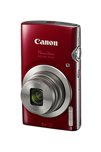 Canon PowerShot ELPH 180 (Red) with 20.0 MP CCD Sensor ...
