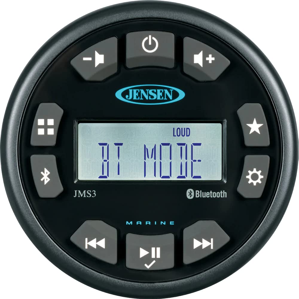 JENSEN JMS3RTL Compact Bluetooth AM/FM/USB/WB Waterproof Stereo - 3