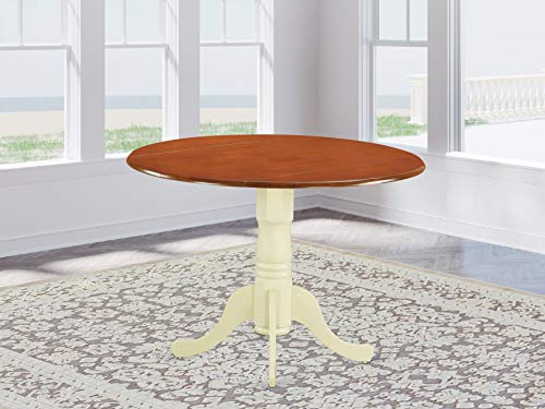 East West Furniture Dublin Round Table With Two 9