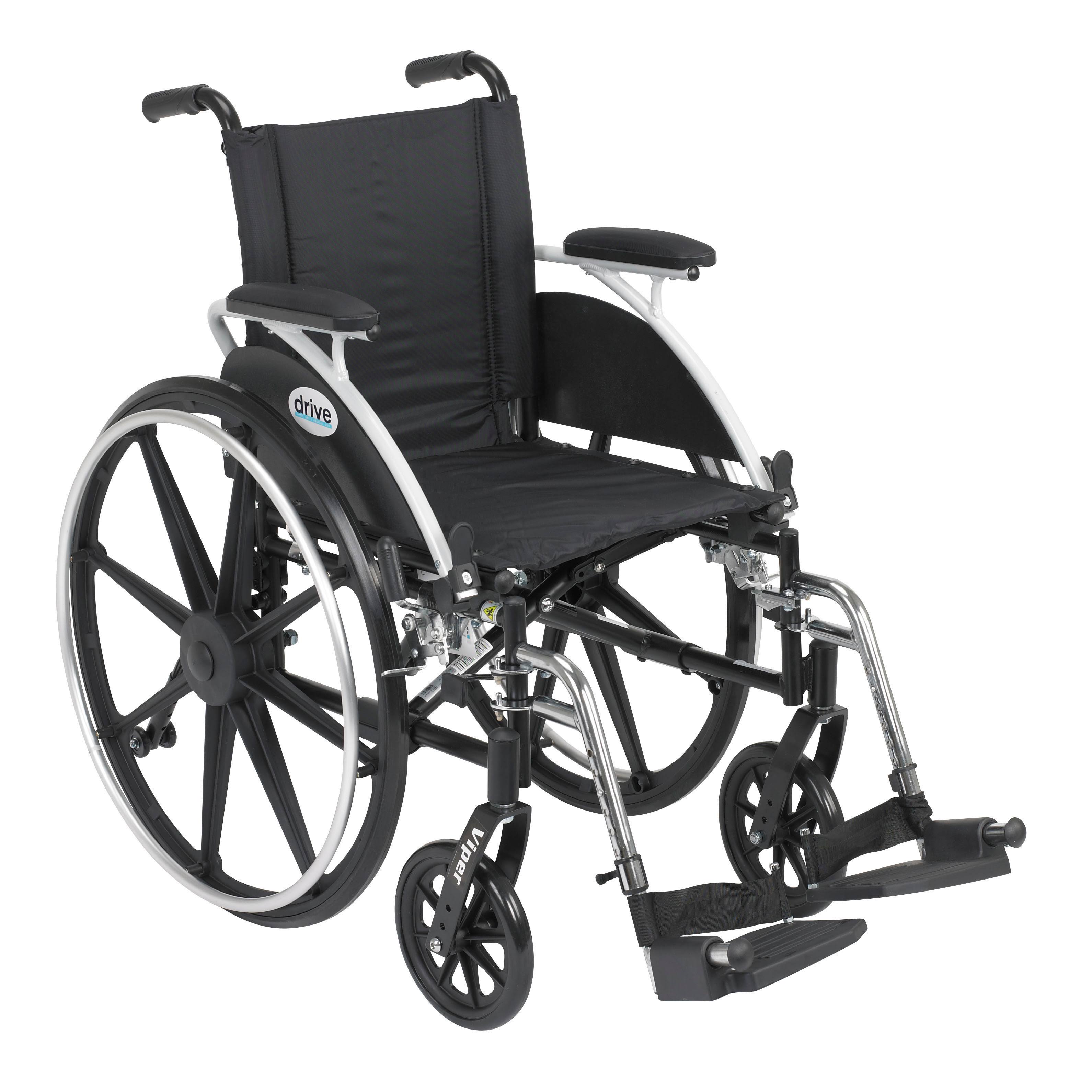 Drive Medical Viper Wheelchair with Various Flip Back D...