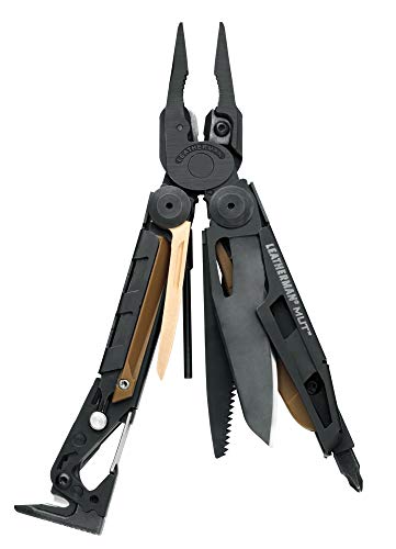 Leatherman , MUT Multitool with Premium Replaceable Wire Cutters and Firearm Tools, Black with MOLLE Black Sheath (FFP)