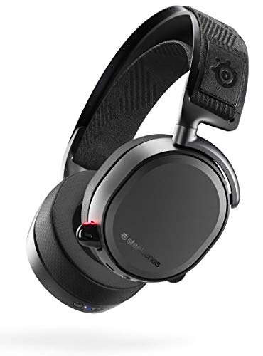 SteelSeries Arctis Pro Wireless Gaming Headset - Lossless High Fidelity Wireless Plus Bluetooth for PS4 and PC - Black