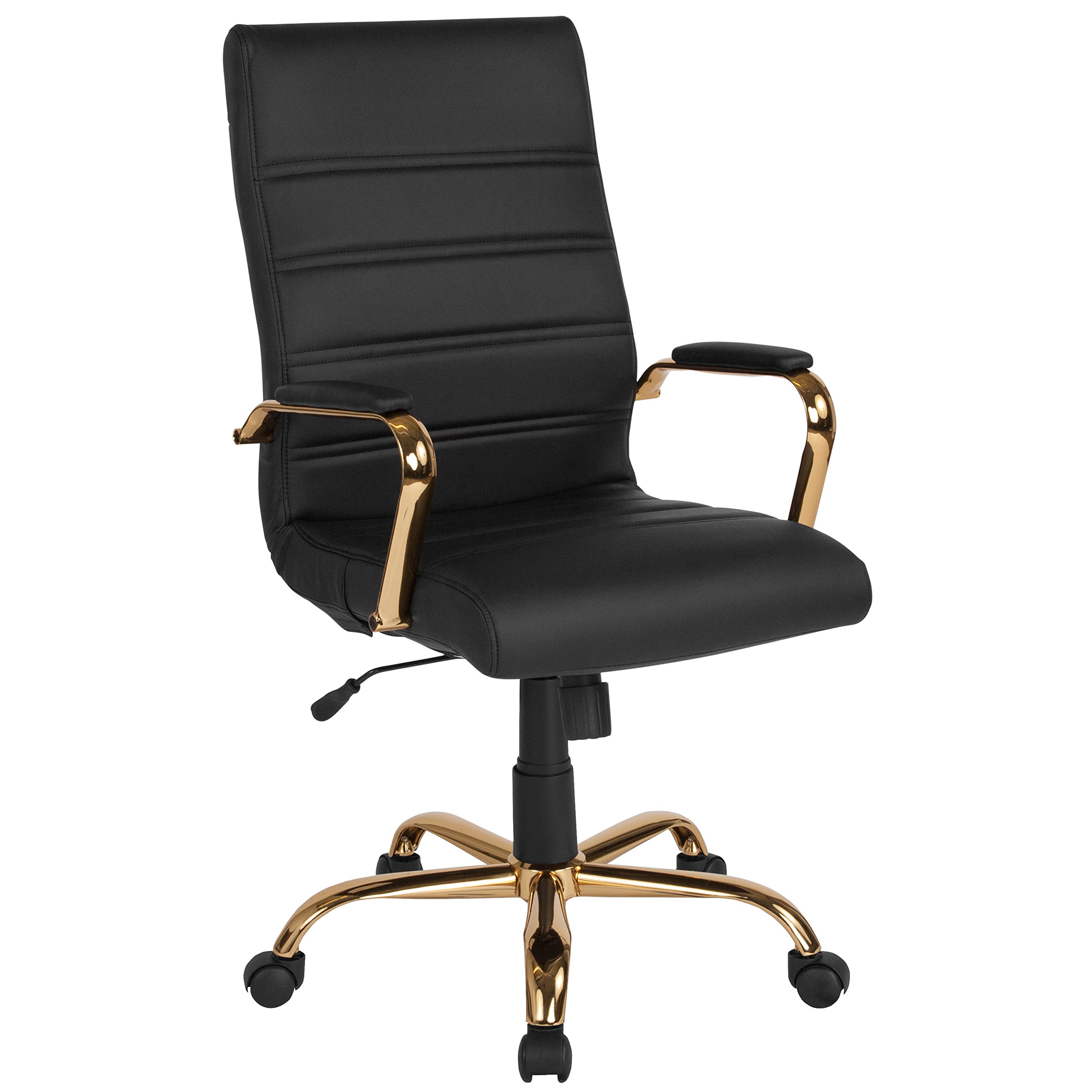 Flash Furniture High Back Desk Chair - Black LeatherSof...