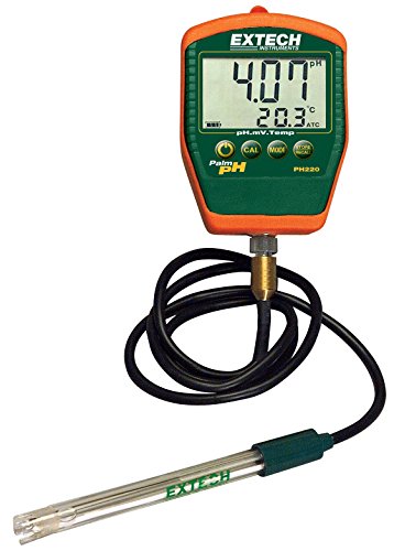 Extech PH220-C Waterproof Palm pH Meter with Cabled Ele...