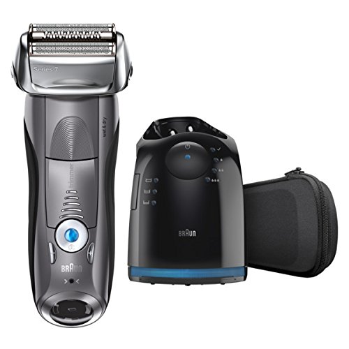 Procter & Gamble - Pampers Braun Electric Razor for Men, Series 7 7865cc Electric Shaver With Precision Trimmer, Rechargeable, Wet & Dry Foil Shaver, Clean & Charge Station & Travel Case