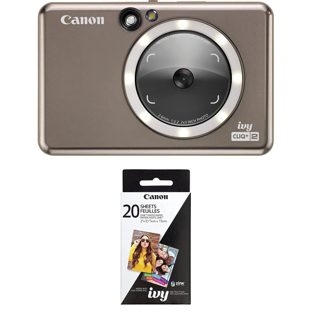 Canon Ivy CLIQ+2 Instant Camera Printer, Smartphone Printer